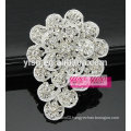 over-sized large summer flower crystal alloy brooch